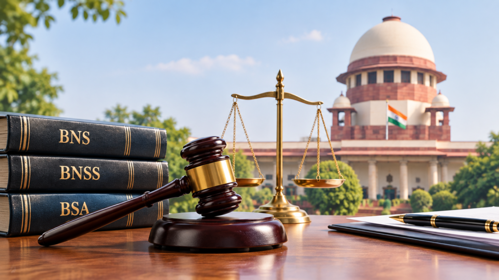 Supreme Court of India with gavel and scales of justice