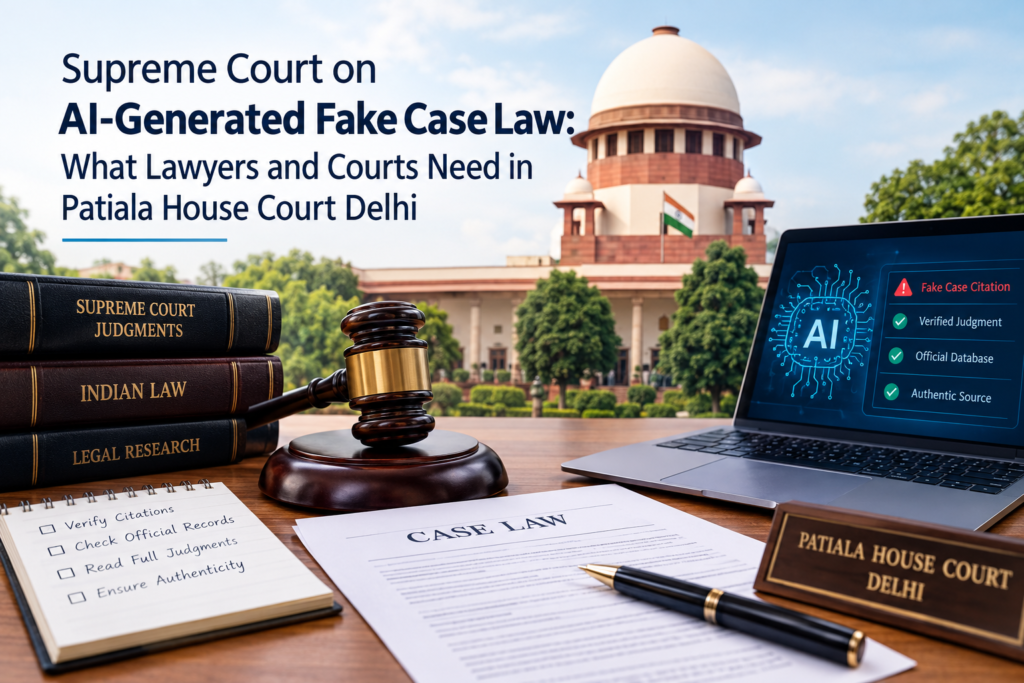Supreme Court on AI-Generated Fake Case Law: What Lawyers and Courts Need in Patiala House Court Delhi